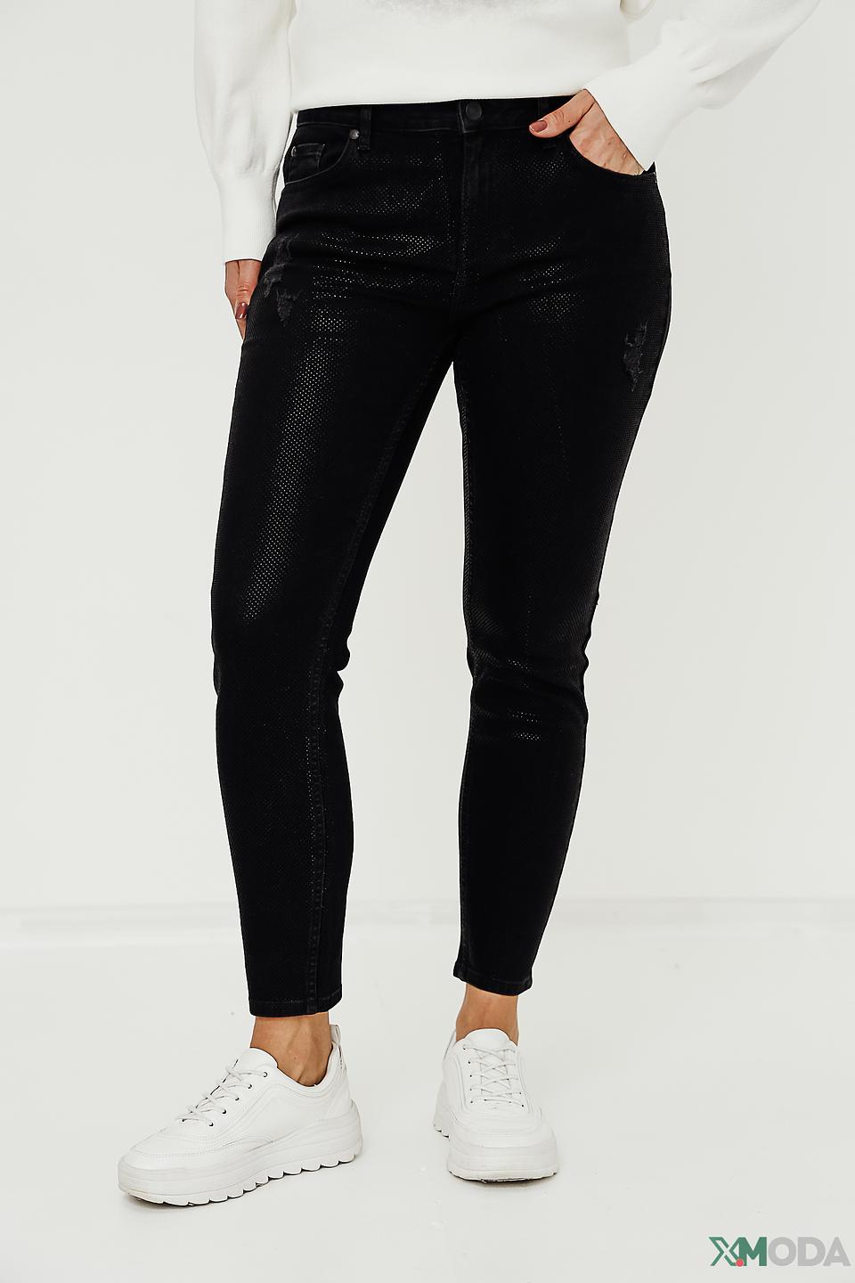 Джинсы Monari с потертостями черные