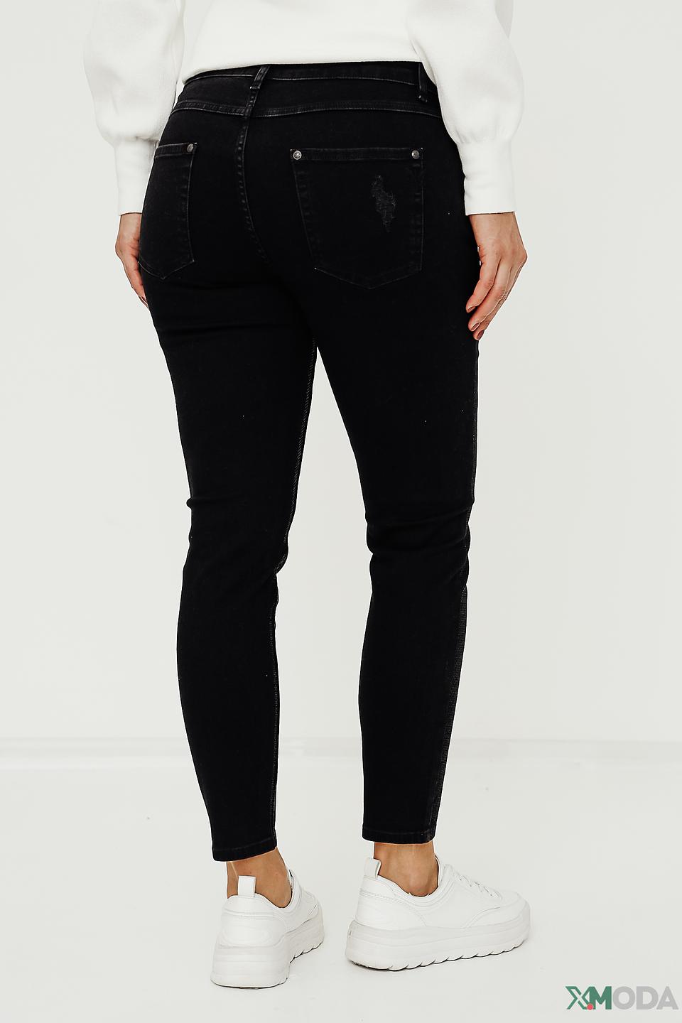 Джинсы Monari с потертостями черные