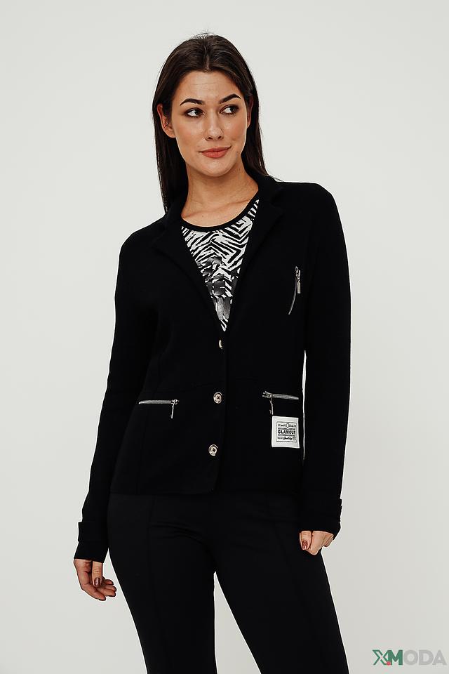 Кардиган Monari чёрный приталенный