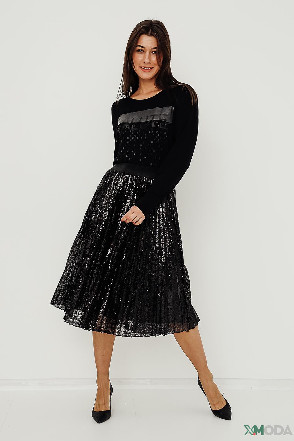 Пуловер Monari с логотипом чёрный