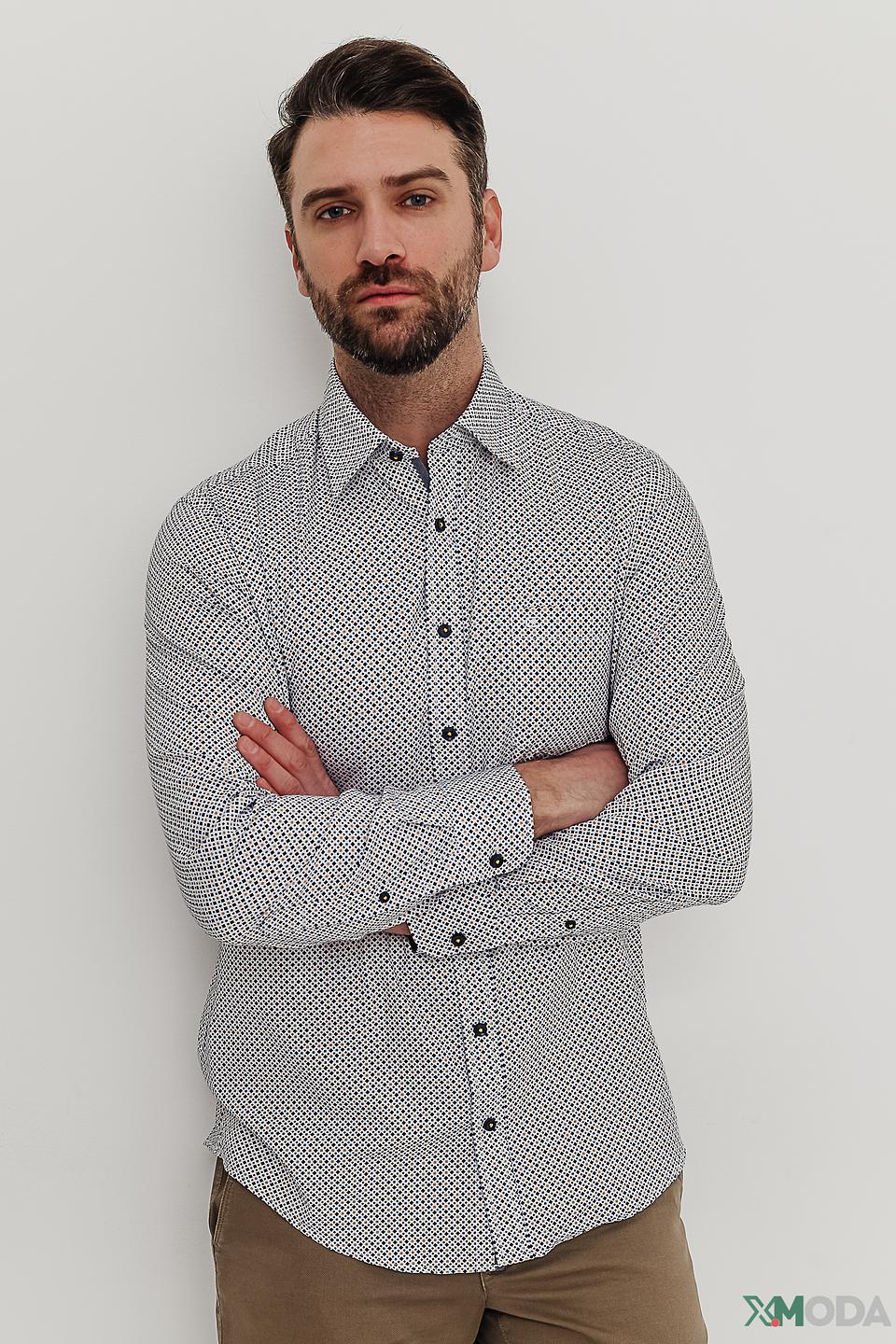 Рубашка Casa Moda с принтом