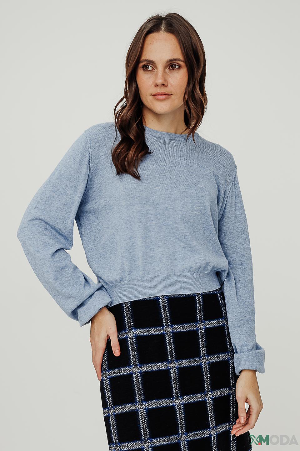 Джемпер Alcott голубой с рукавами-фонариками