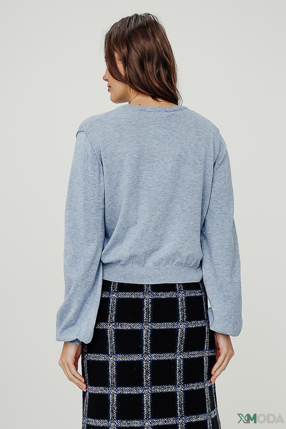 Джемпер Alcott голубой с рукавами-фонариками