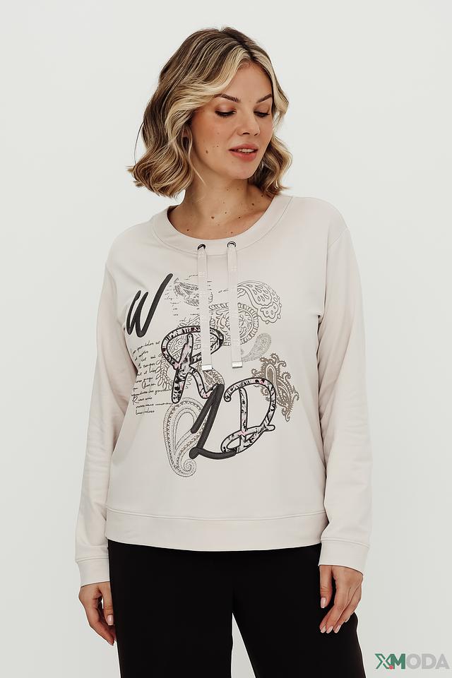 Джемпер Thomas Rabe с принтом бежевый