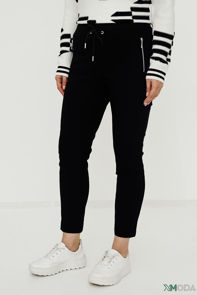 Брюки Via Appia черные с манжетами