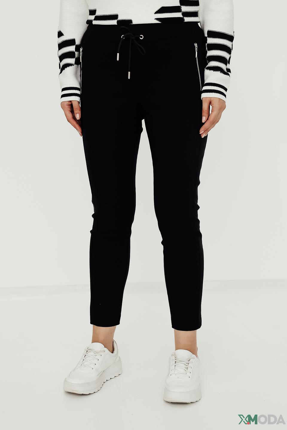 Брюки Via Appia черные с манжетами