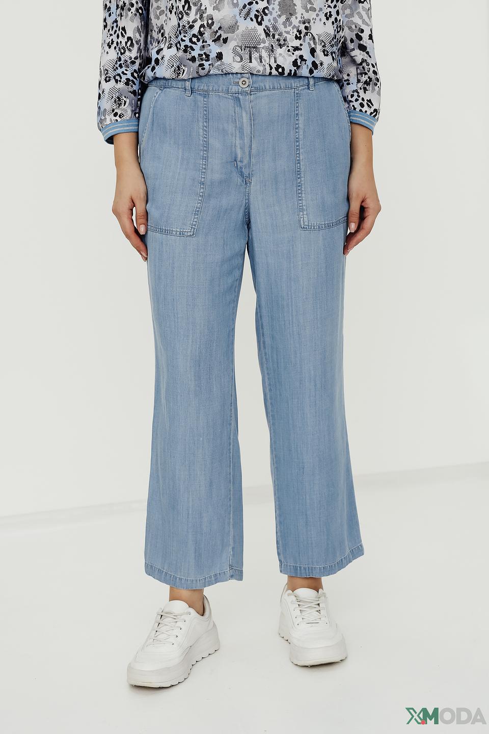 Джинсы Lebek кюлоты голубые