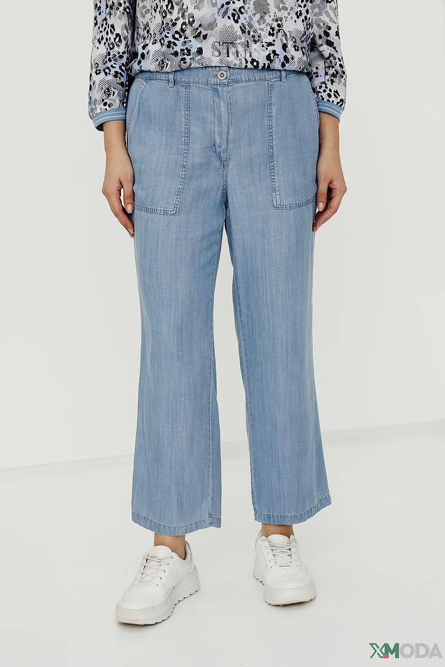 Джинсы Lebek кюлоты голубые