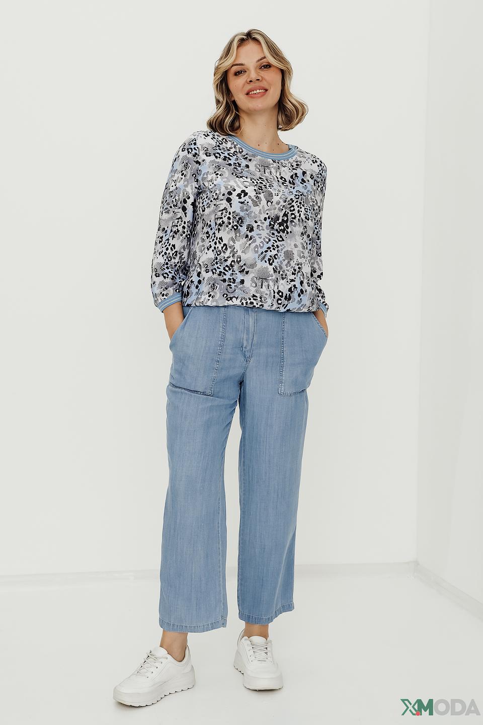 Джинсы Lebek кюлоты голубые