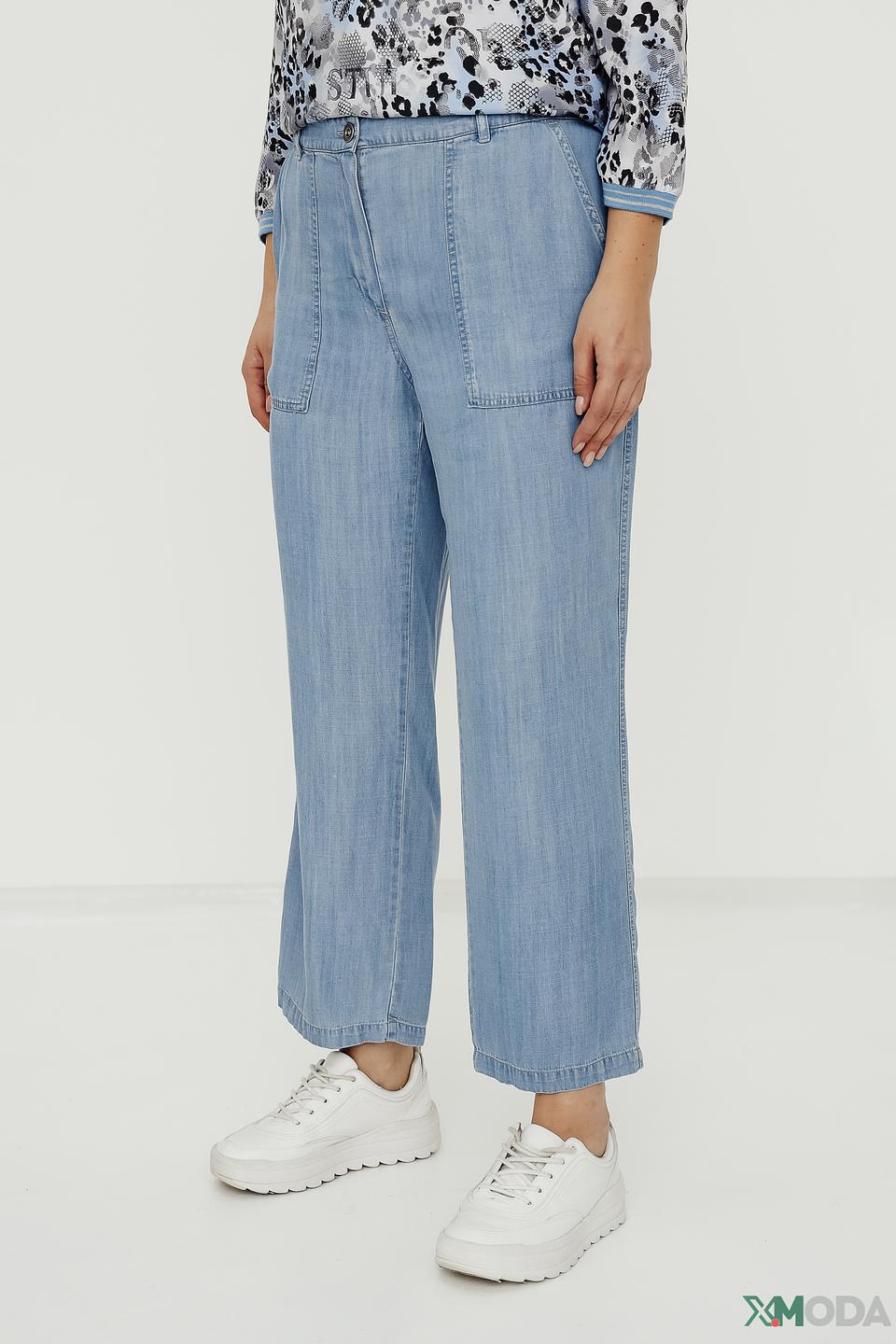 Джинсы Lebek кюлоты голубые