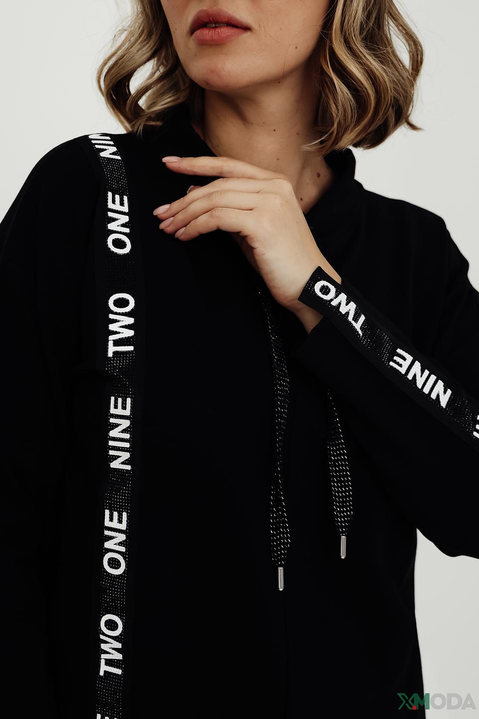 Пуловер Doris Streich с полосками чёрный