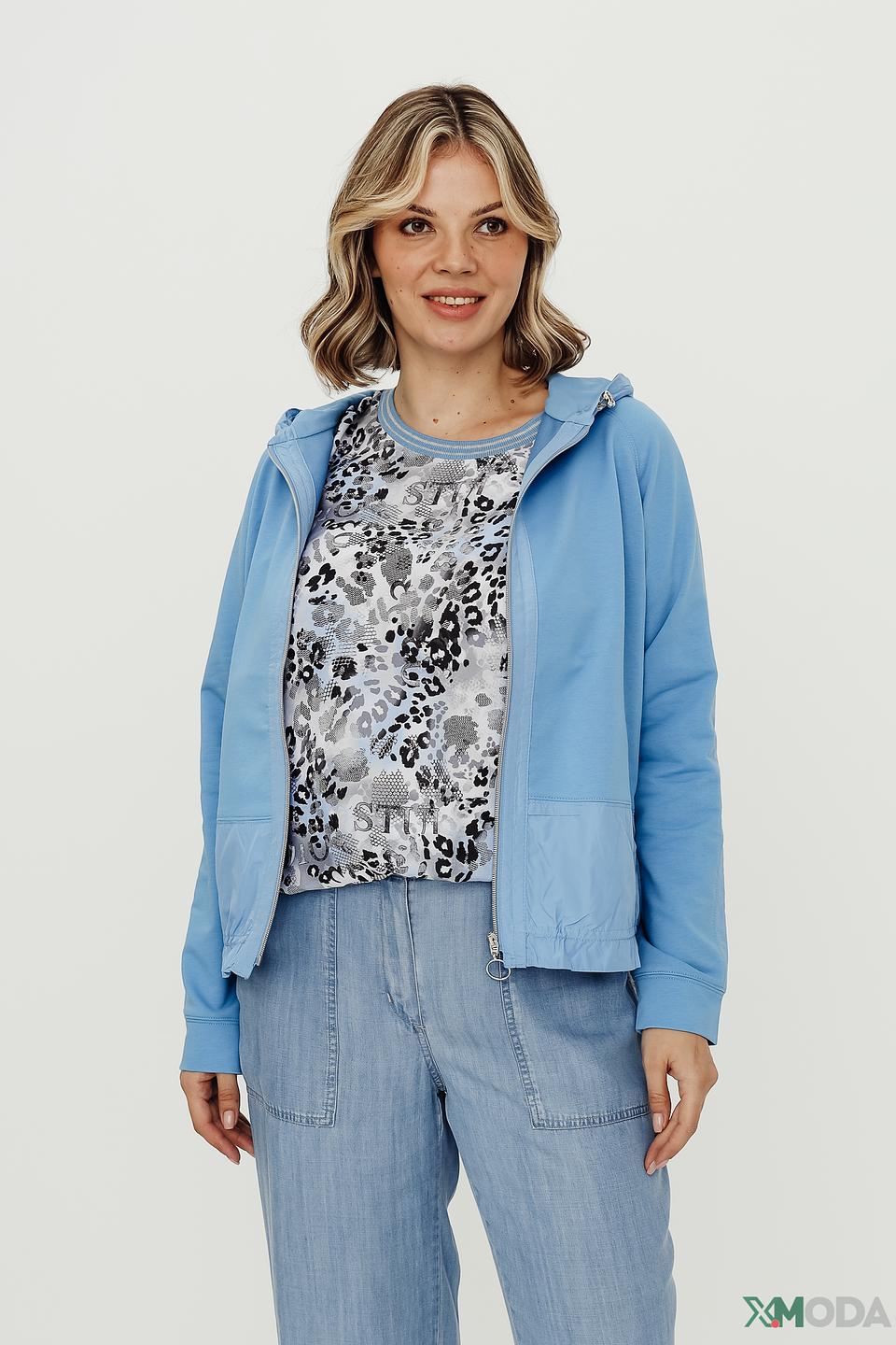 Жакет Thomas Rabe голубой с капюшоном