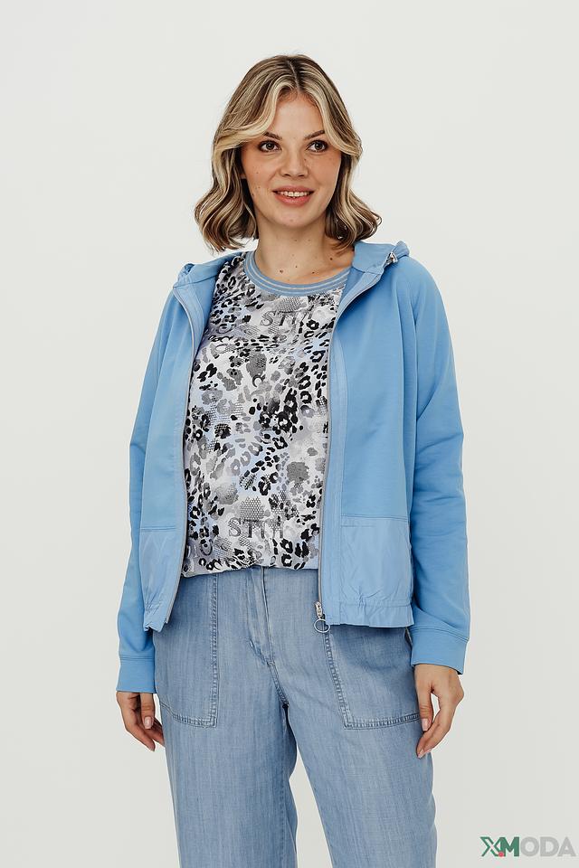 Жакет Thomas Rabe голубой с капюшоном