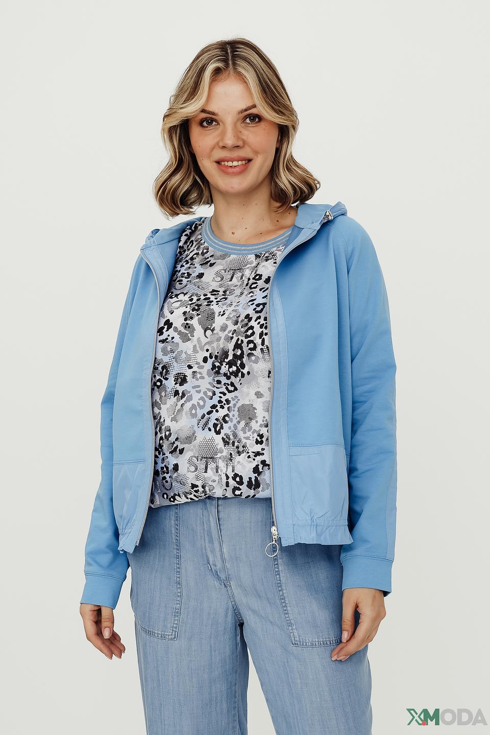 Жакет Thomas Rabe голубой с капюшоном