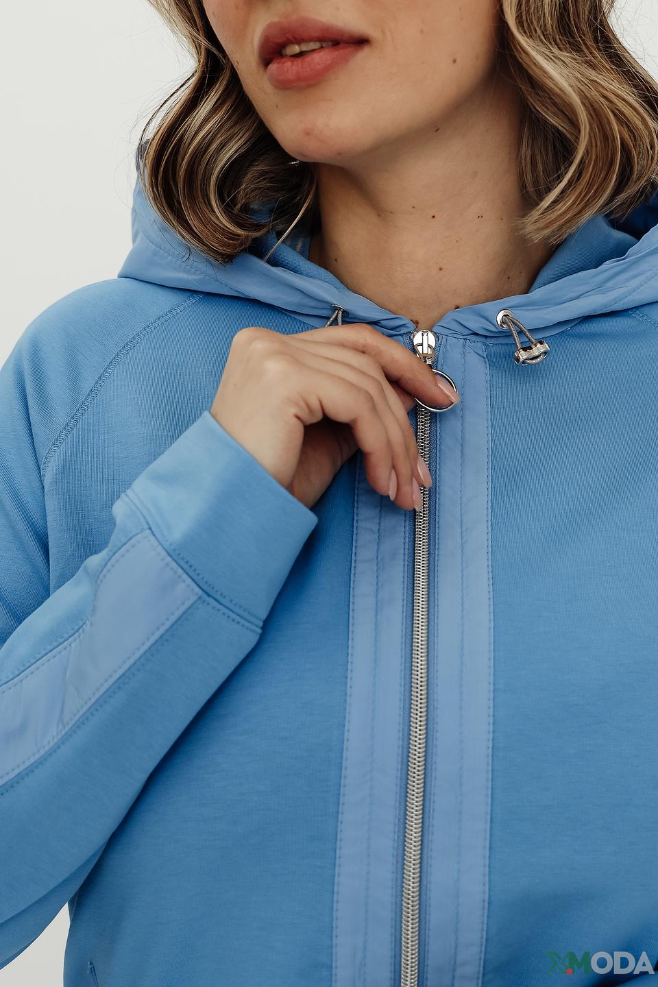 Жакет Thomas Rabe голубой с капюшоном