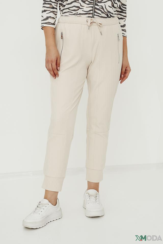 Брюки Lecomte бежевые с молниями