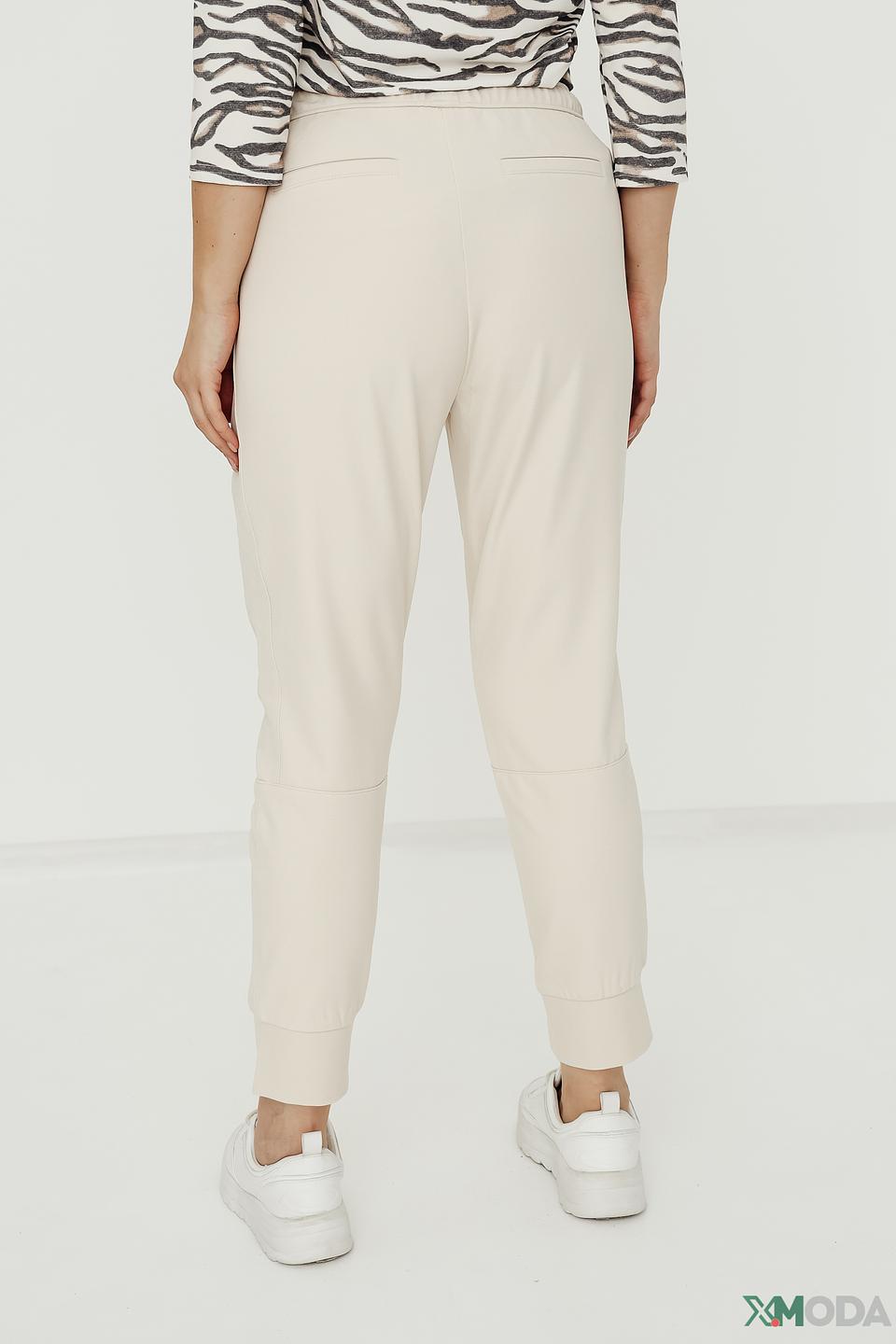 Брюки Lecomte бежевые с молниями