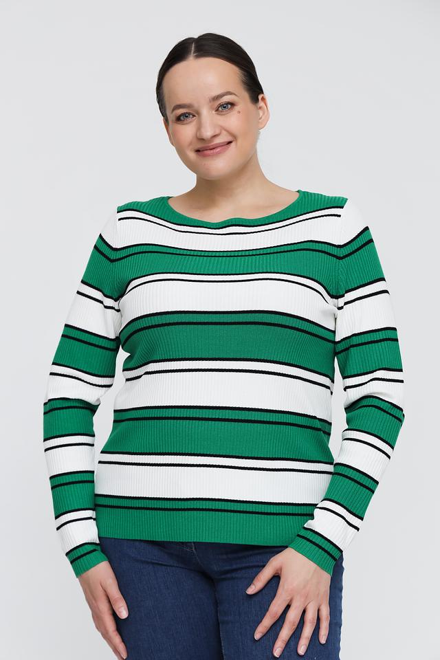 Пуловер Gerry Weber в полоску зелёный