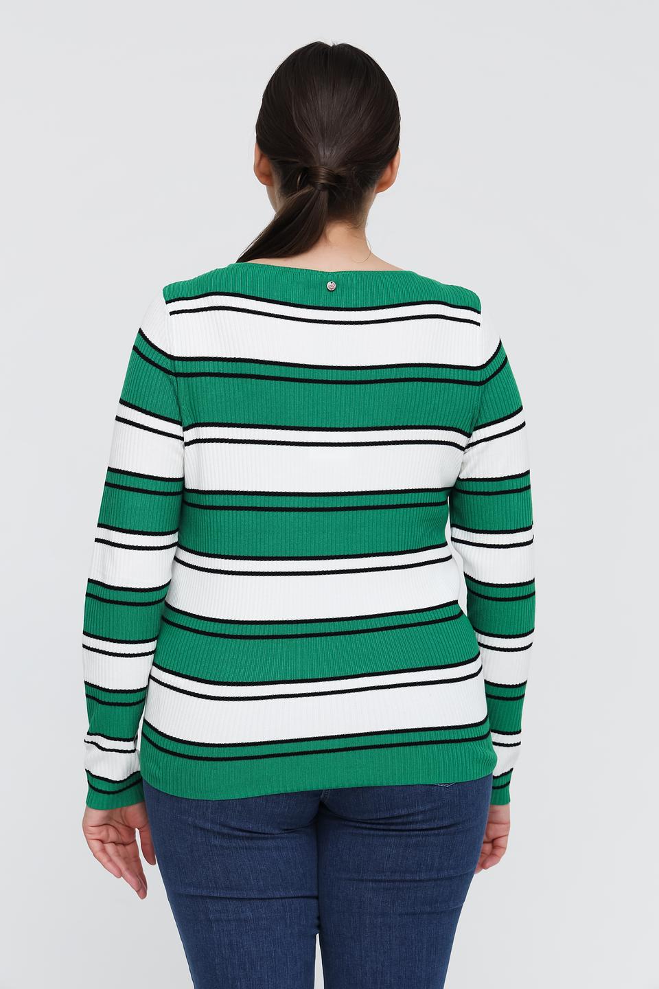 Пуловер Gerry Weber в полоску зелёный
