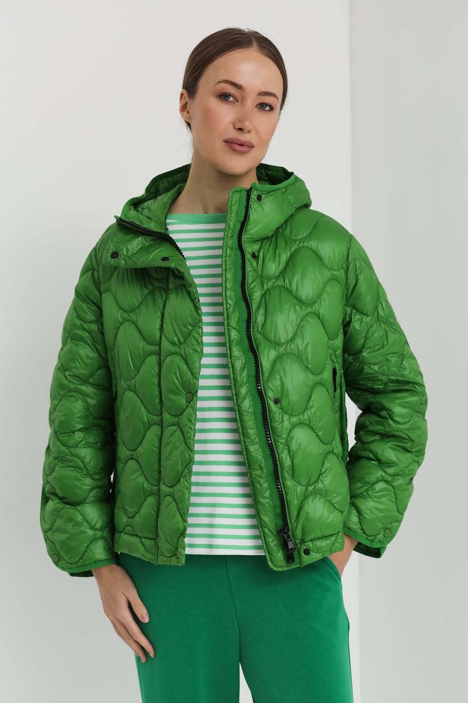 Куртка Luisa Cerano зелёная стеганая