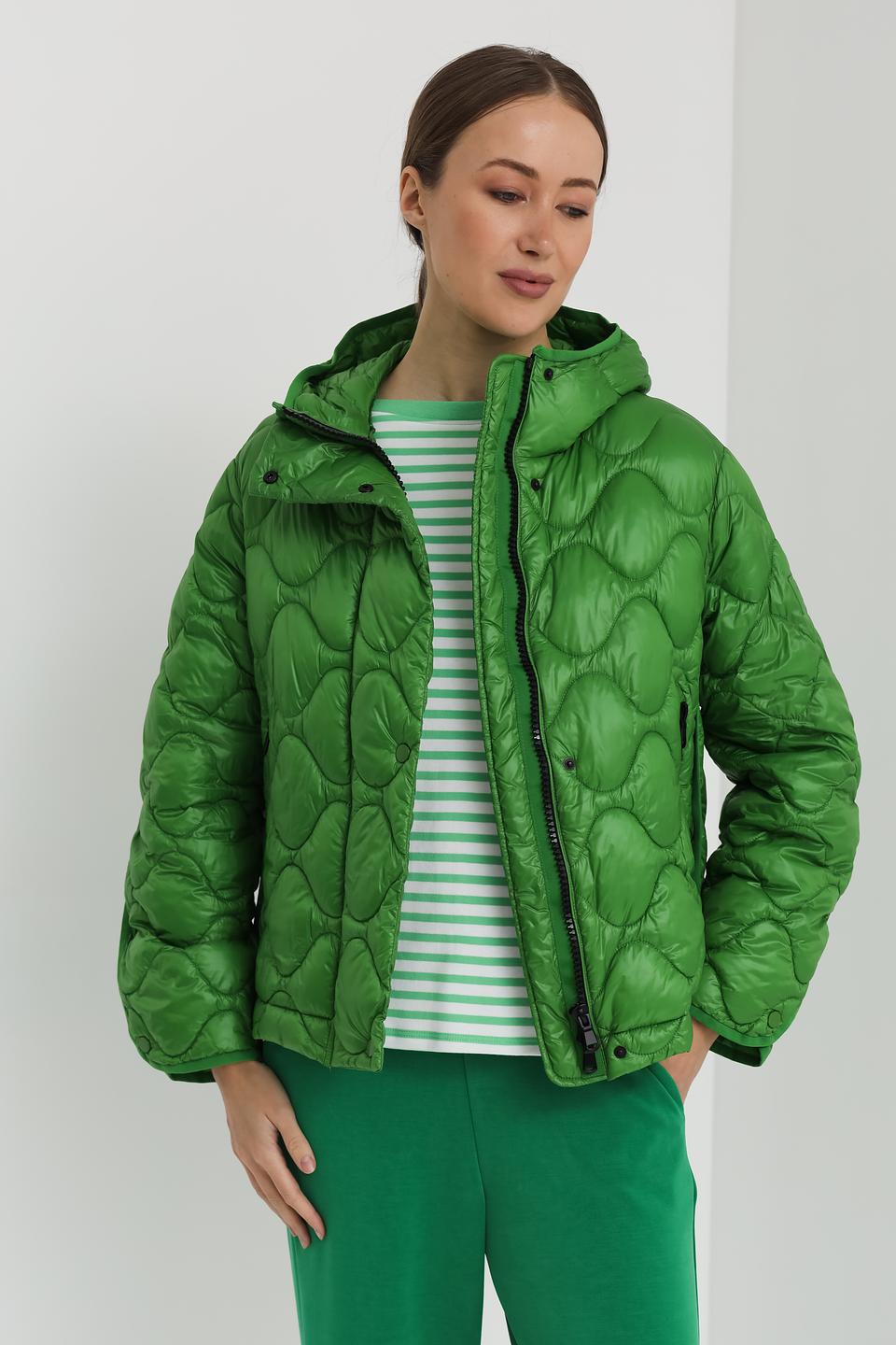 Куртка Luisa Cerano зелёная стеганая