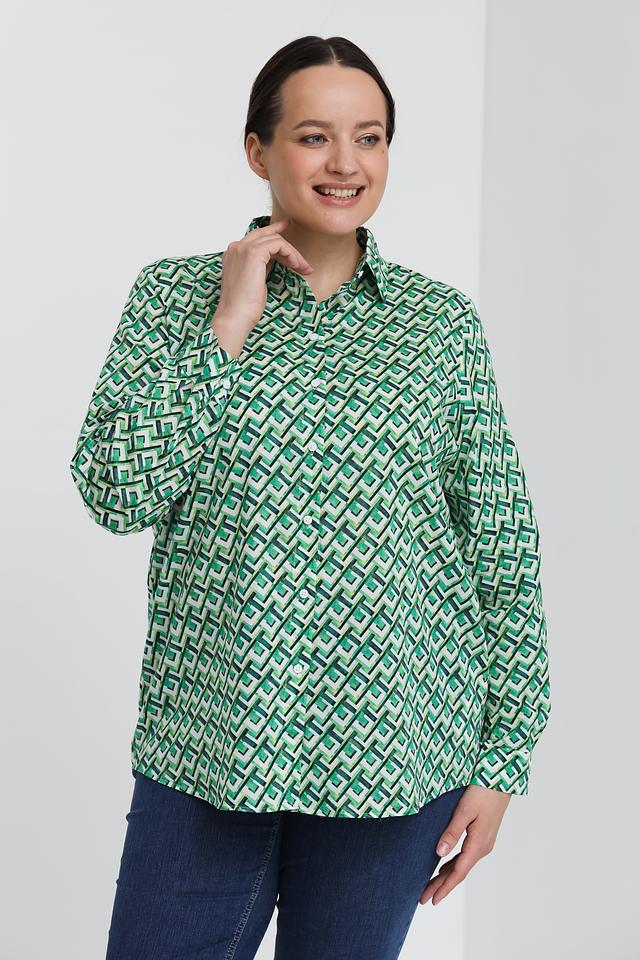 Рубашка Gerry Weber зеленый принт