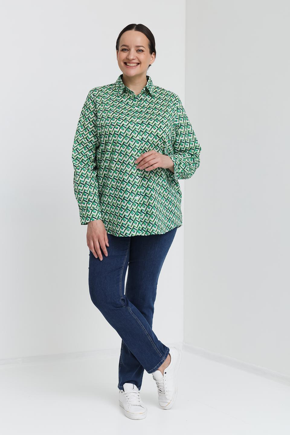 Рубашка Gerry Weber зеленый принт