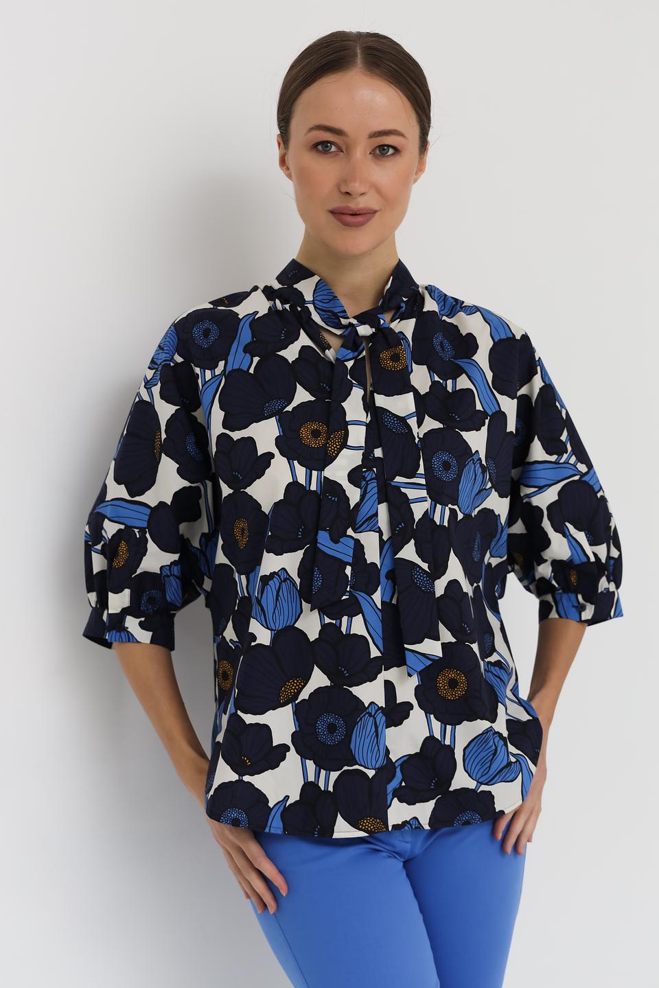 Блуза Luisa Cerano с цветочным принтом