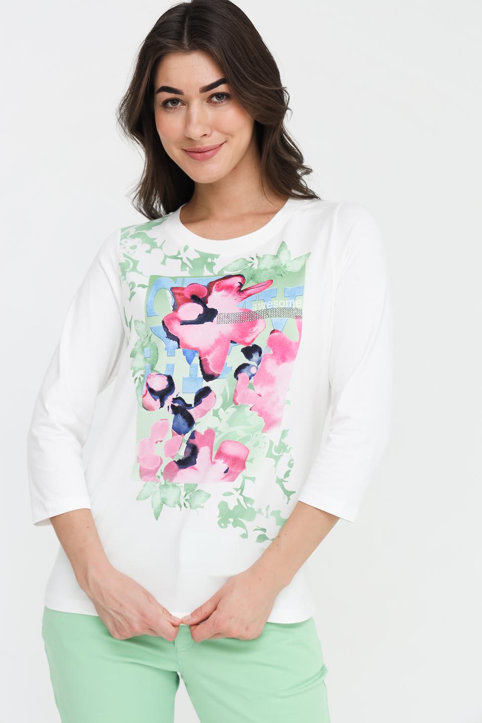 Футболка Thomas Rabe с цветочным принтом