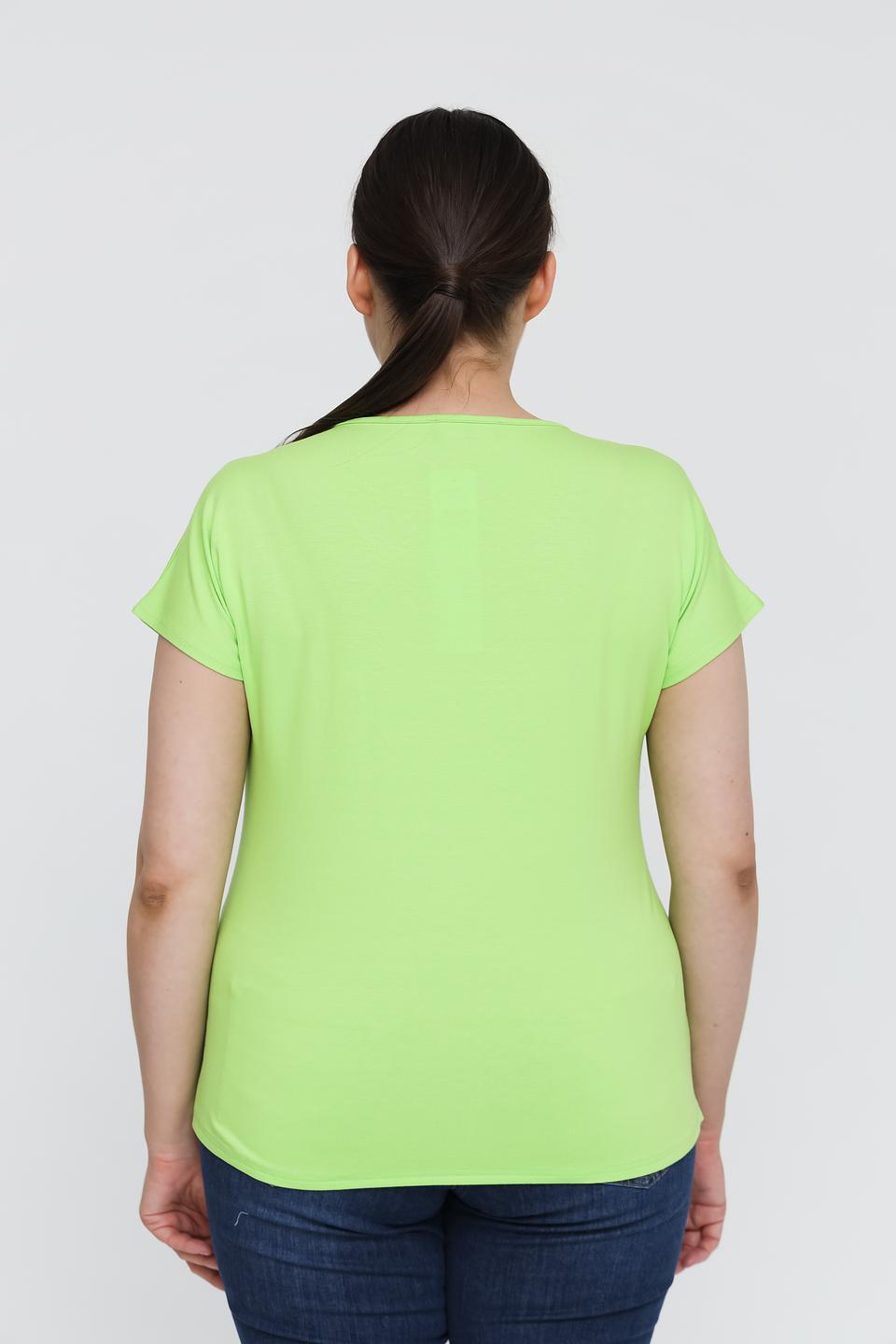 Блуза Doris Streich лайм асимметричный низ