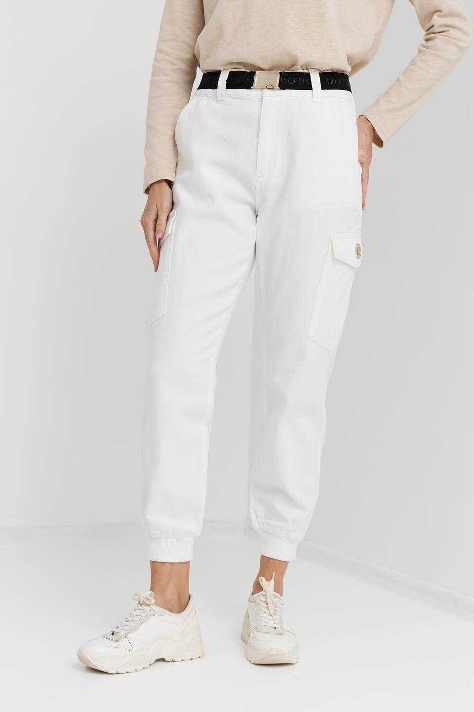 Брюки Liu-Jo белые карго