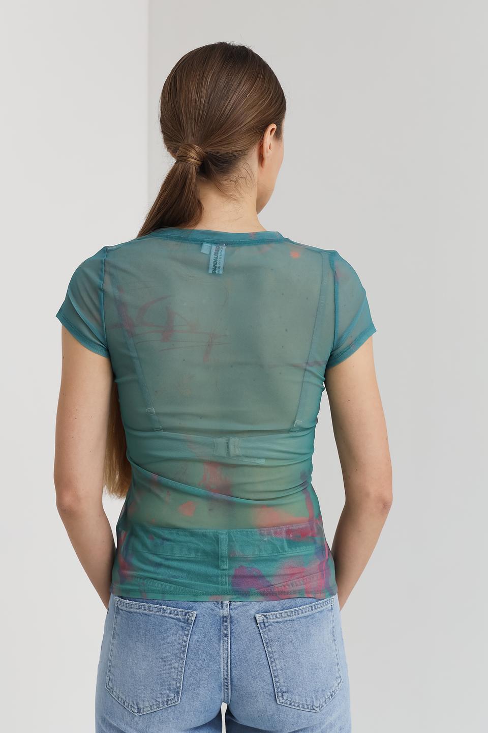 Топ Guess с принтом Квин