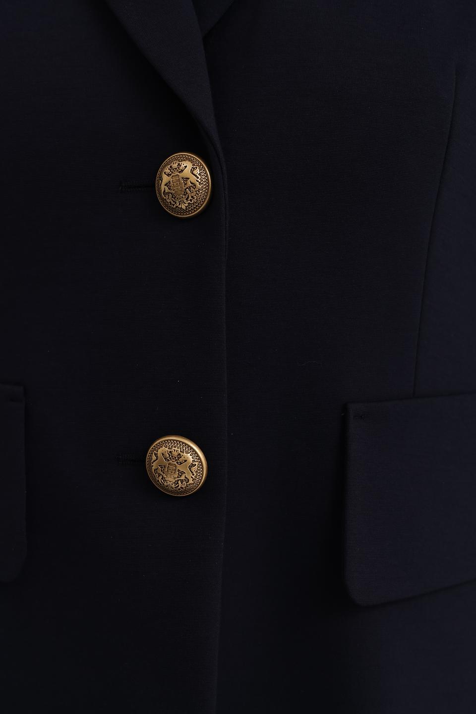Жакет Luisa Cerano тёмно-синий с золотыми пуговицами