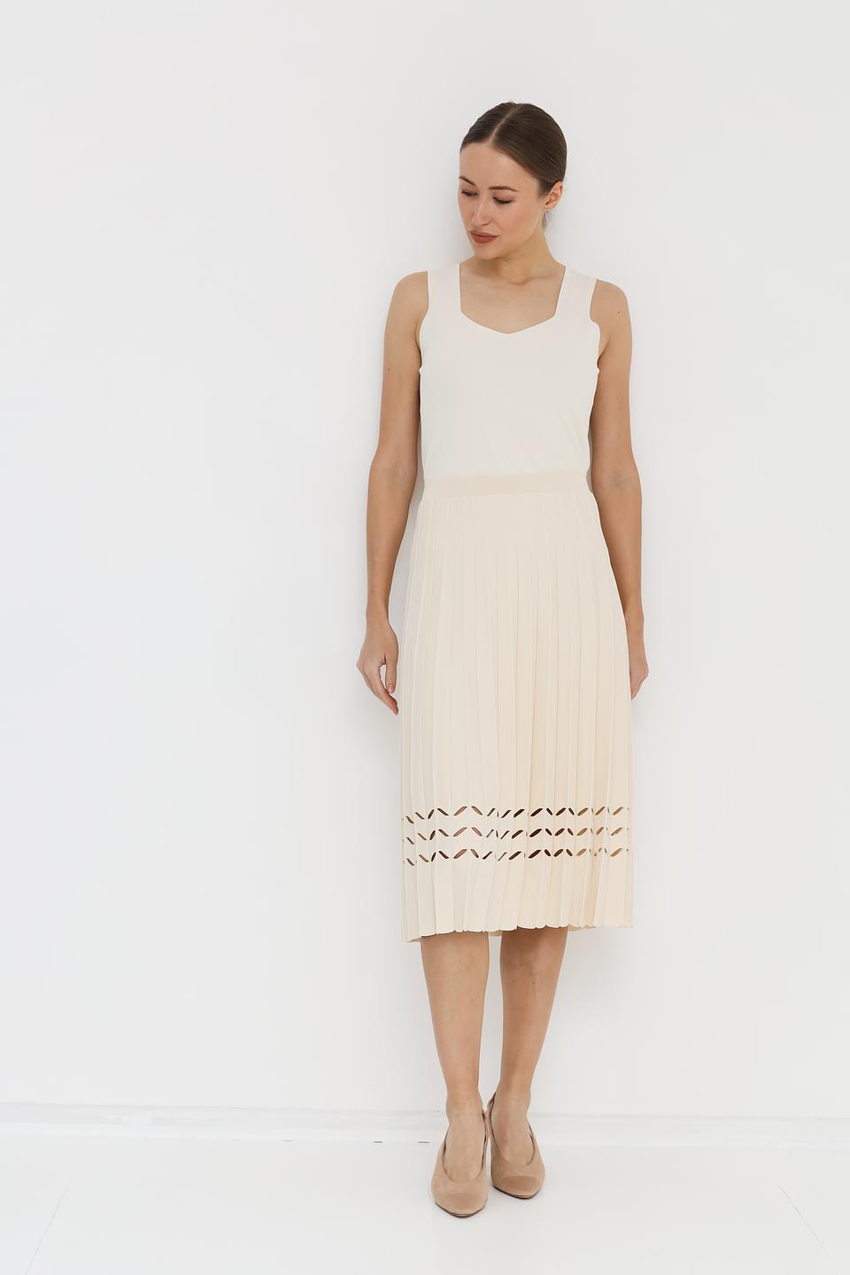 Юбка D. Exterior плиссированная бежевая