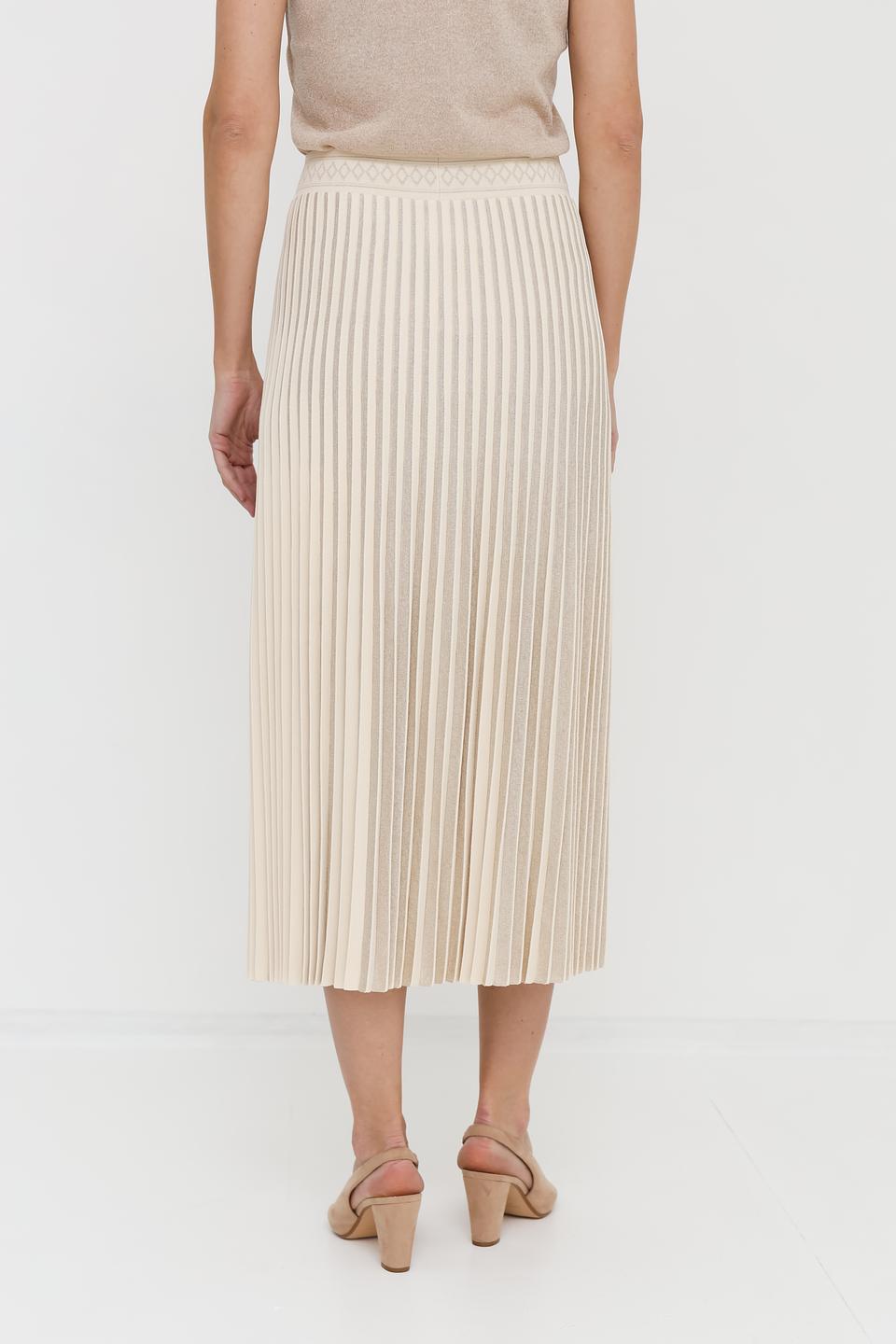 Юбка D. Exterior плиссе бежевая