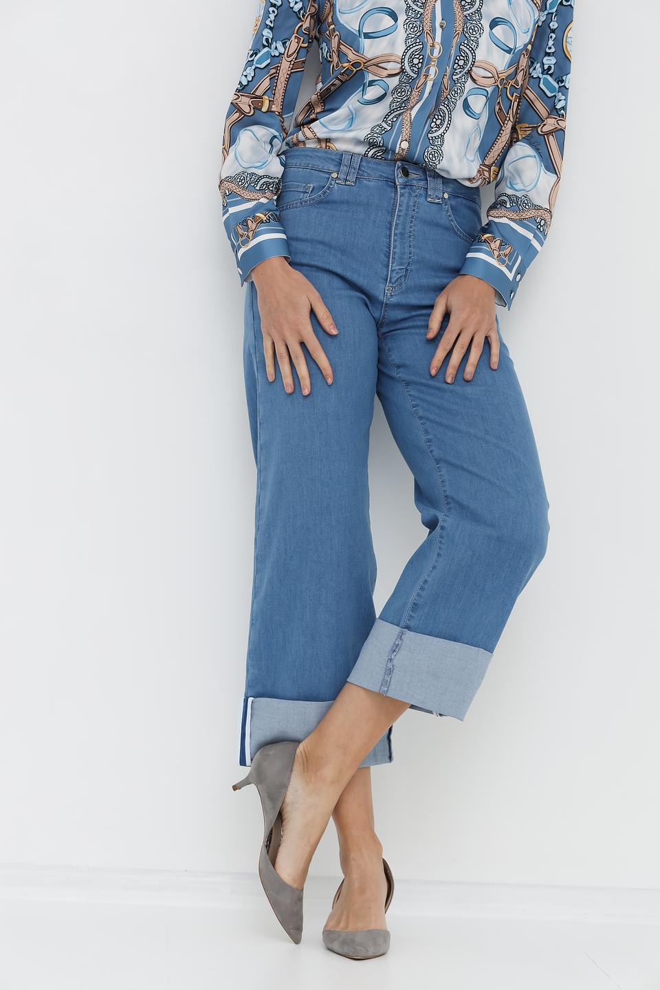 Джинсы D. Exterior кюлоты голубые