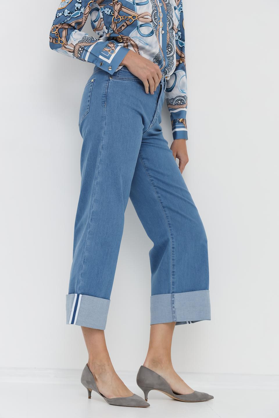 Джинсы D. Exterior кюлоты голубые