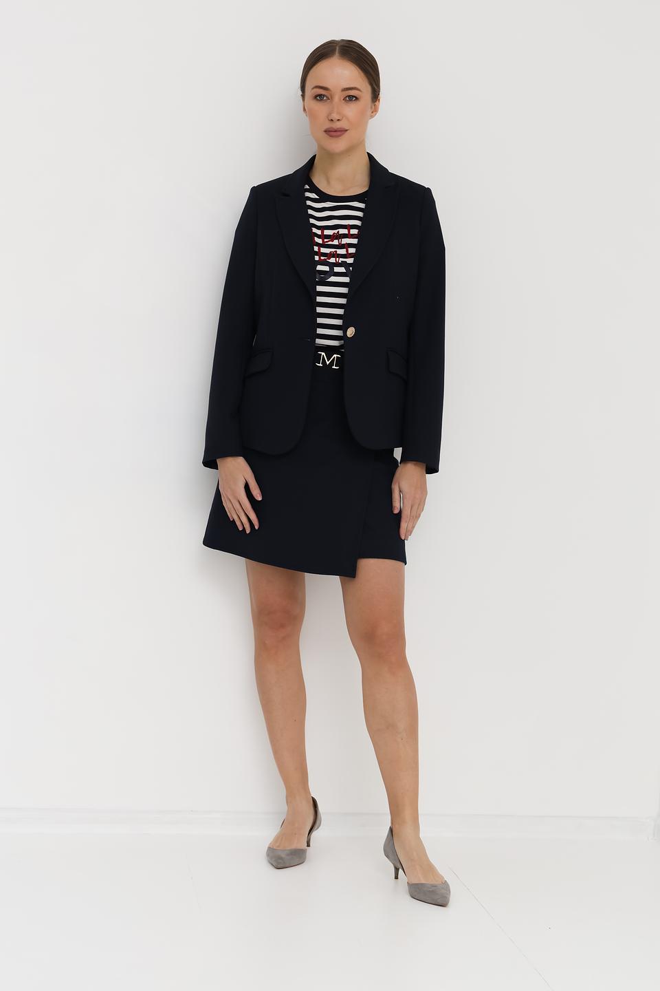 Футболка Margittes в полоску с принтом