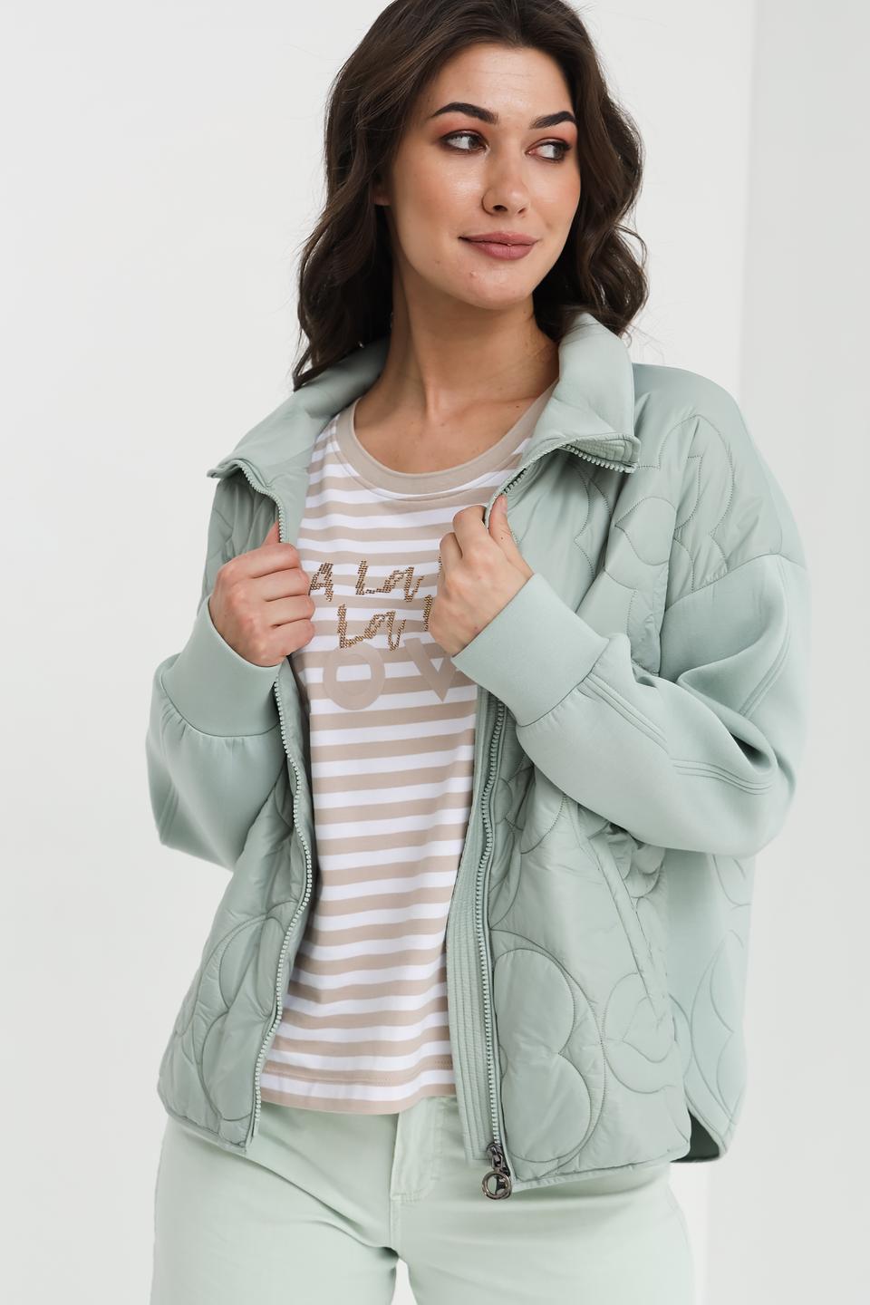 Куртка Bugatti стеганая мятная