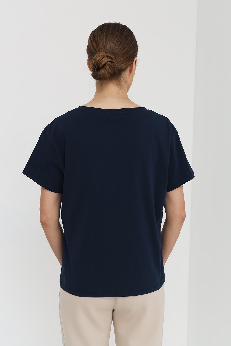 Футболка UNQ женская темно-синяя