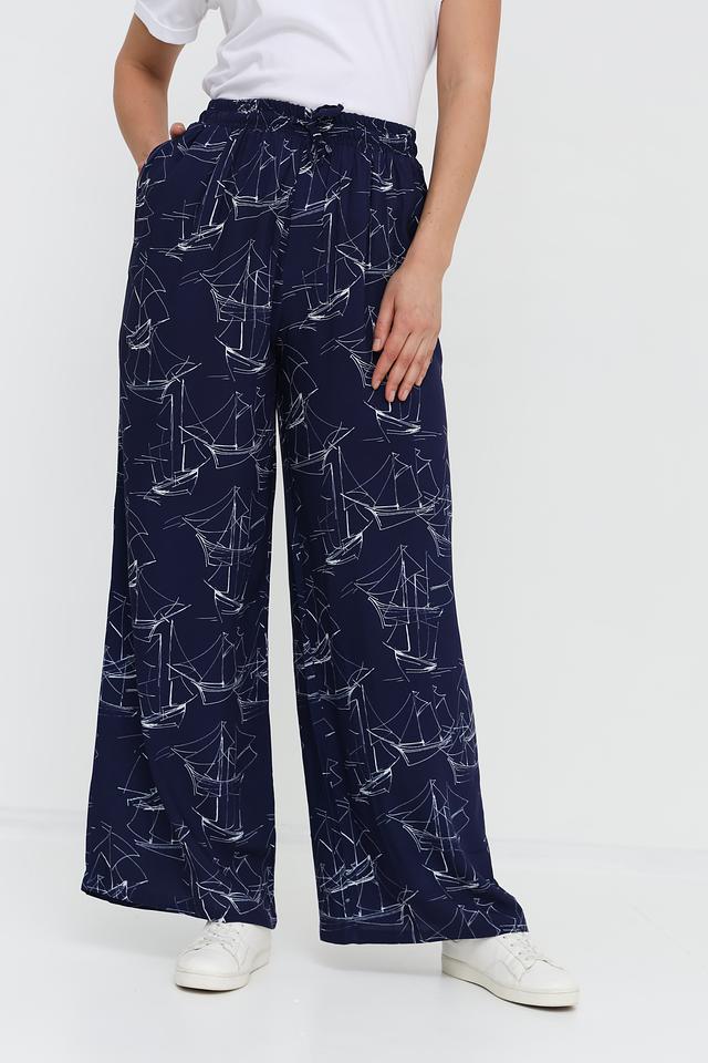 Брюки UNQ с принтом "Паруса"