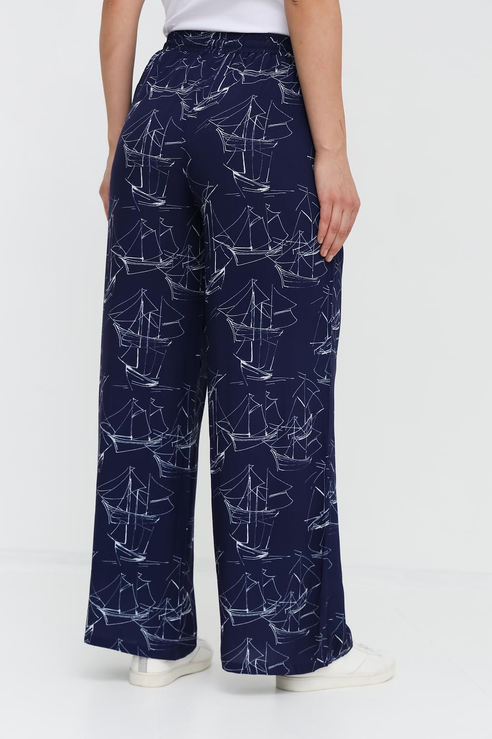 Брюки UNQ с принтом "Паруса"