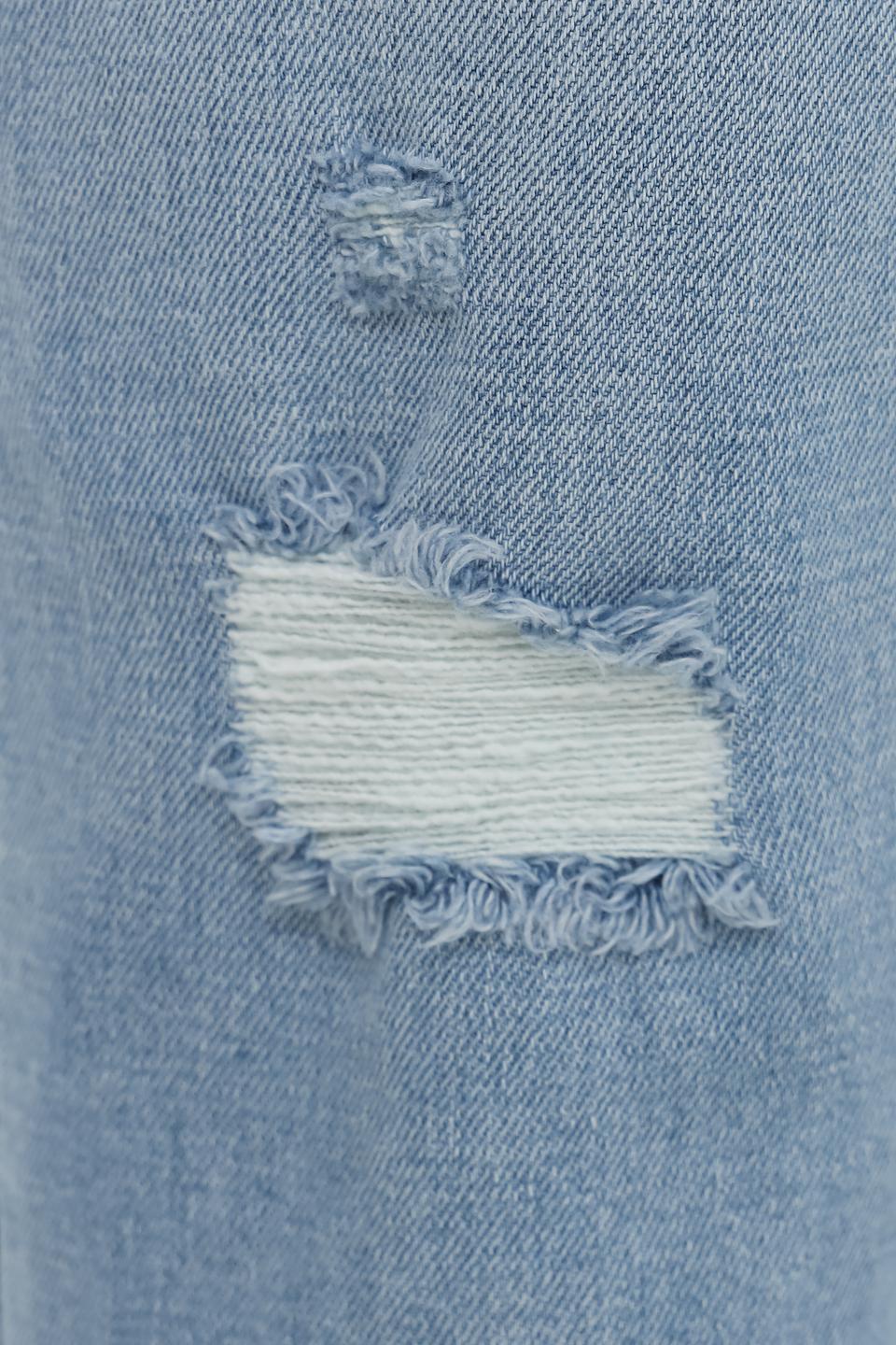 Джинсы UNQ с рваностями голубые