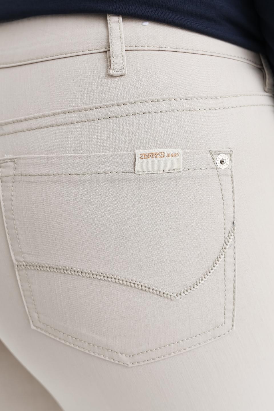 Джинсы Zerres бежевые прямые