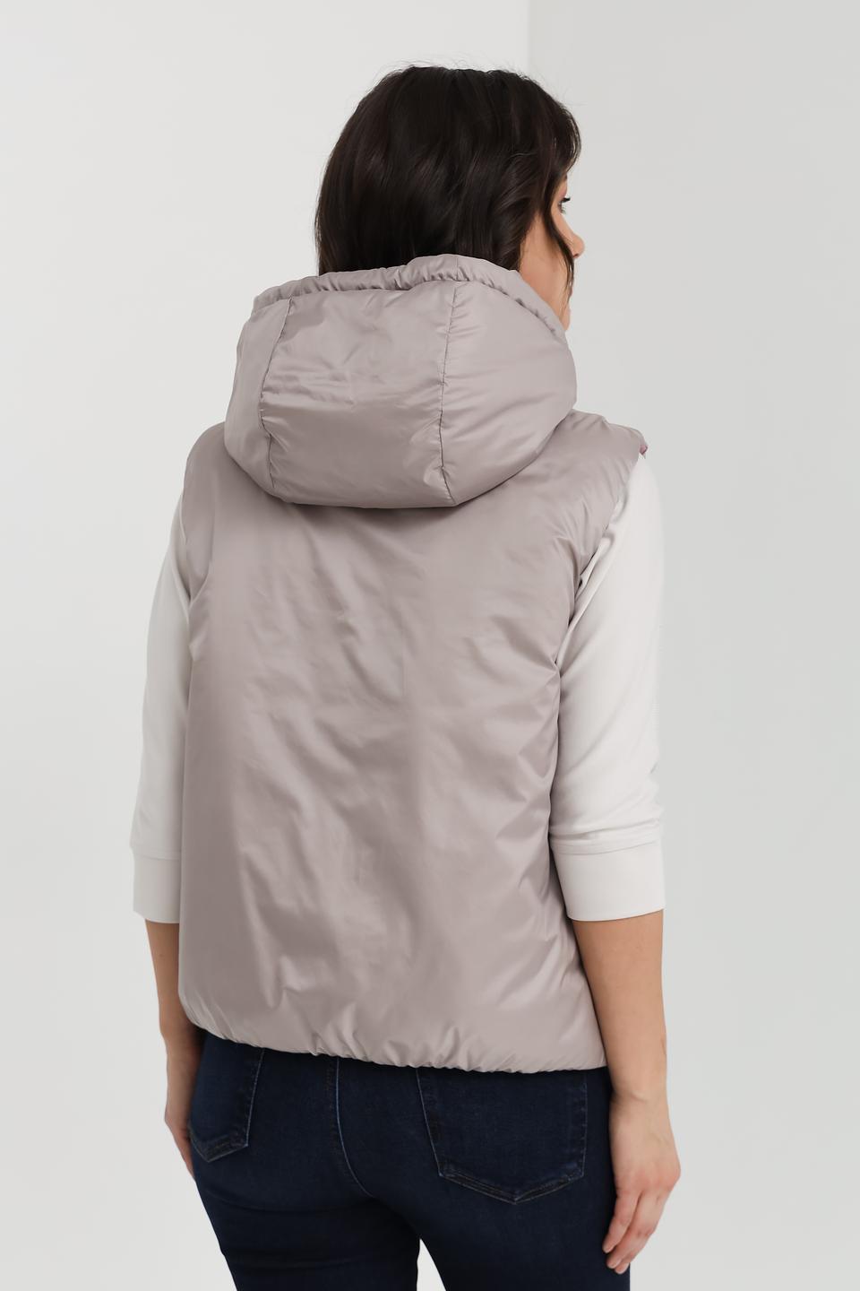 Жилет Cinque стеганый пудровый