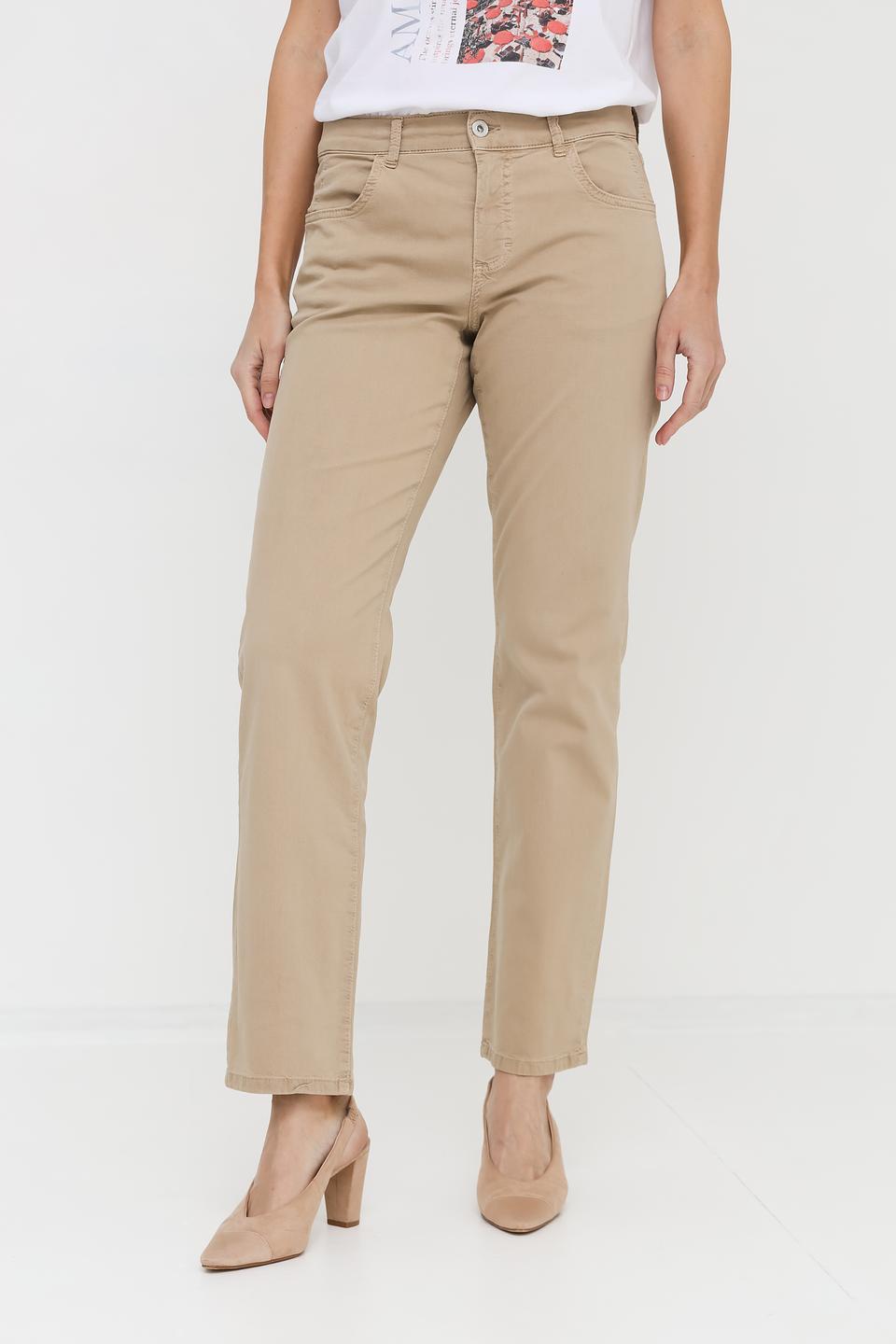 Джинсы Angels прямого кроя бежевые