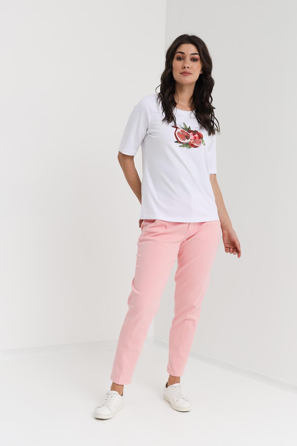 Джинсы Angels розовые с высокой талией