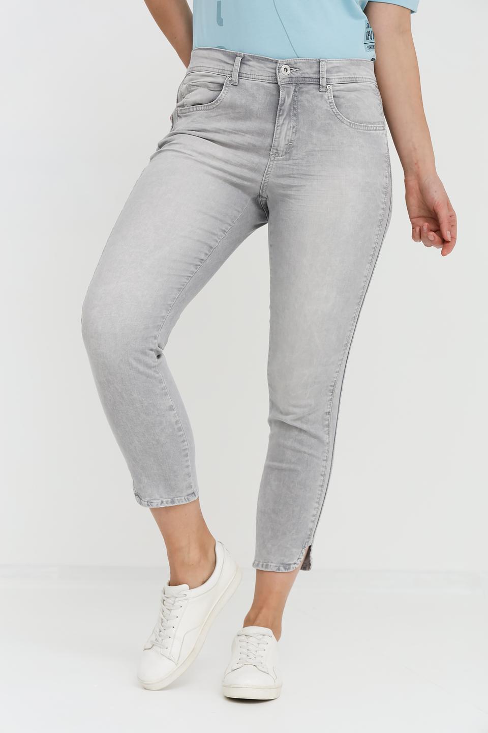 Джинсы Angels серые с потертостями