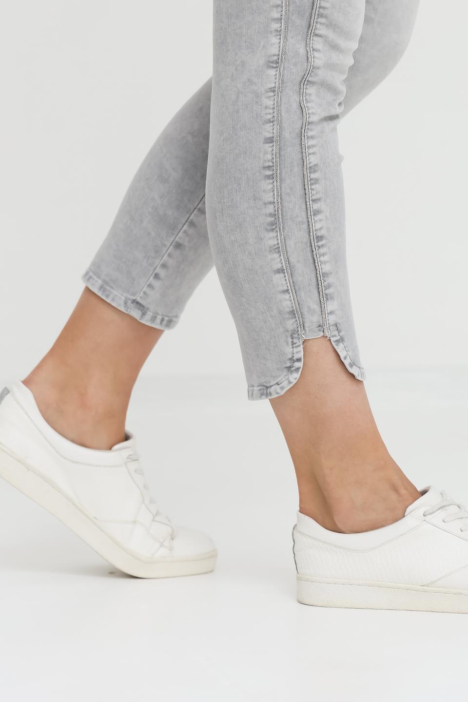 Джинсы Angels серые с потертостями