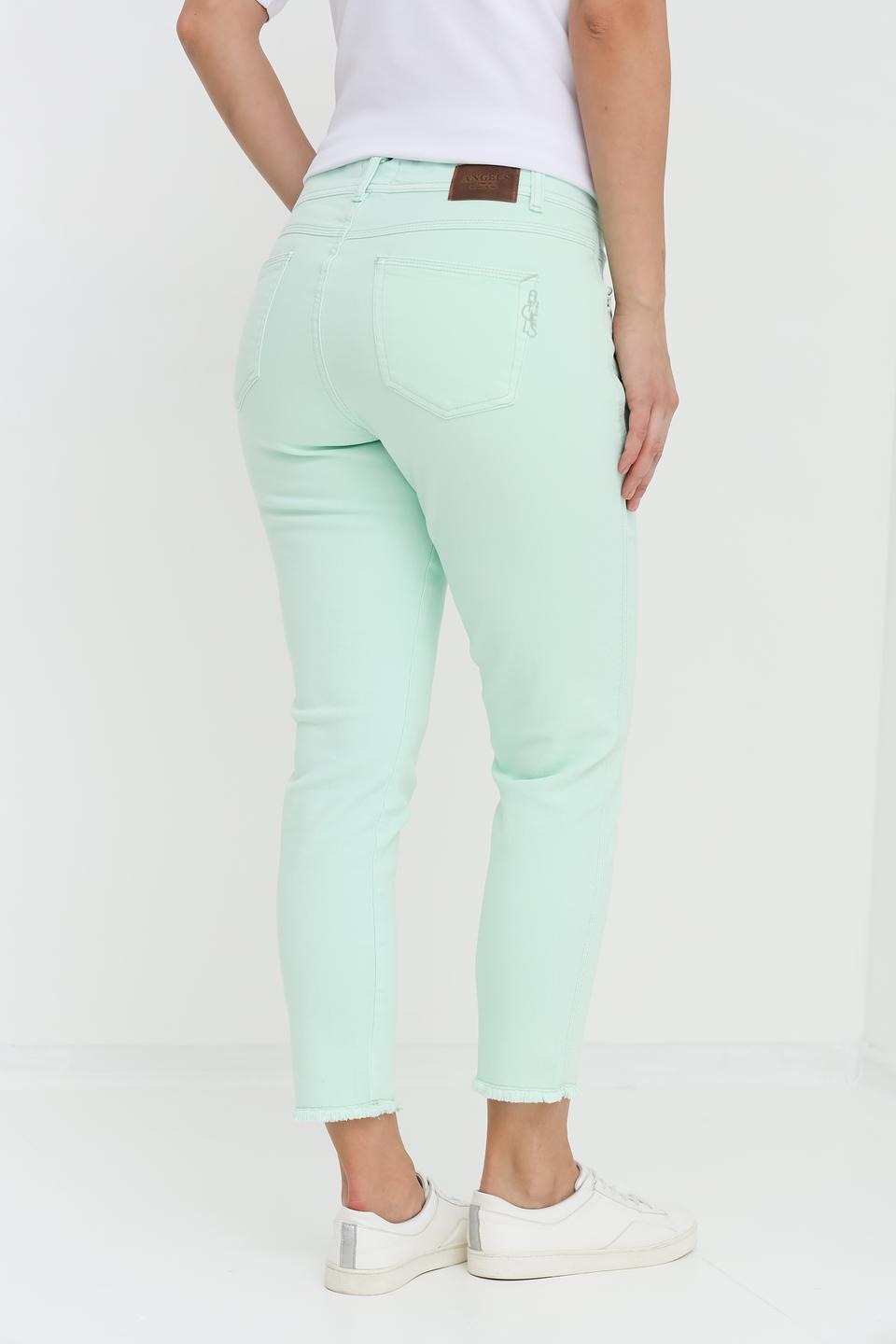 Джинсы Angels мятные Slim Fit